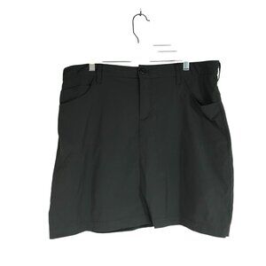 EDDIE BAUER - WOMEN'S 12 - GRAY NYLON BLEND SKORT/SHORTS